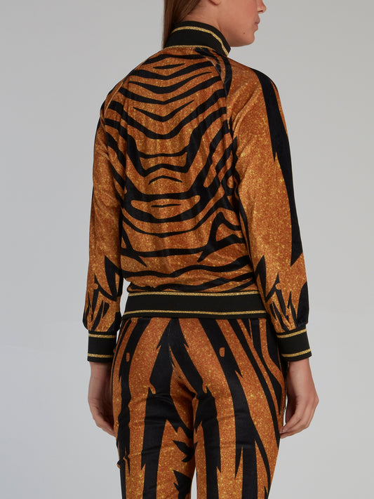 Gold Tiger Chenille Sweatshirt