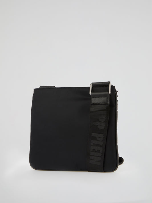 PP1978 Black Spike Studded Crossbody Bag