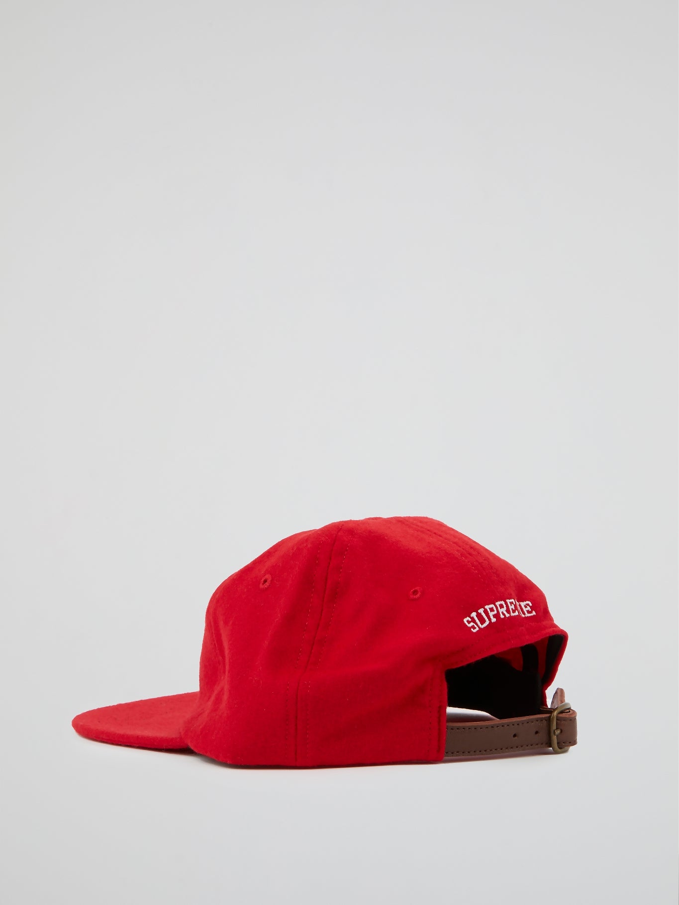 Red Wool S Logo 6-Panel Cap – Maison-B-More Global Store