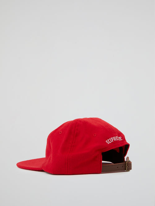 Red Wool S Logo 6-Panel Cap