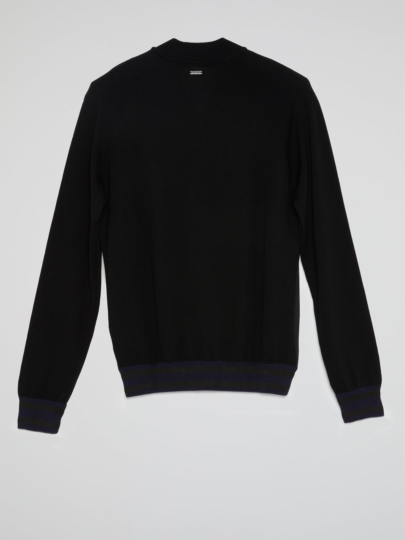 Black Printed Zip Up Sweatshirt