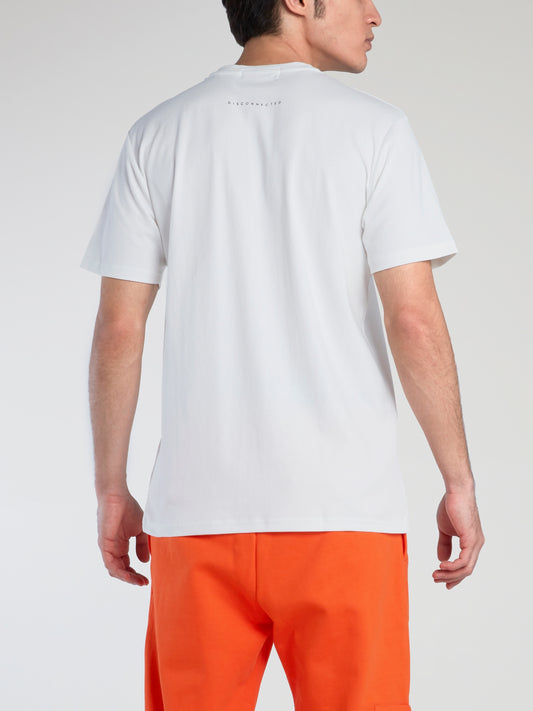 White Monogram Cotton T-Shirt