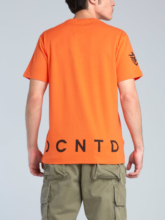 Orange Logo Print Core T-Shirt