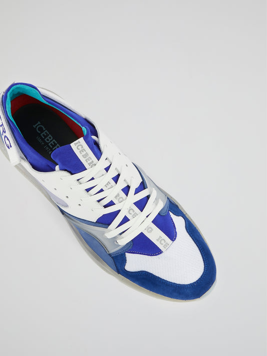 Blue Clear Sole Sneakers