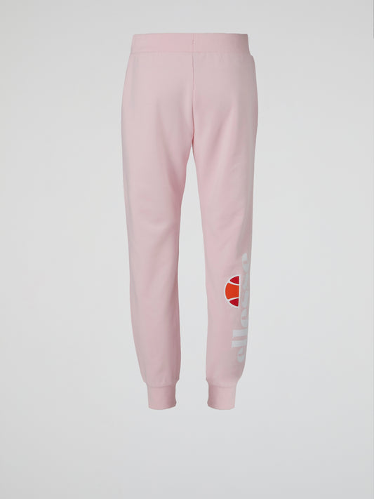 Forza Pink Ribbed Waistband Track Pants