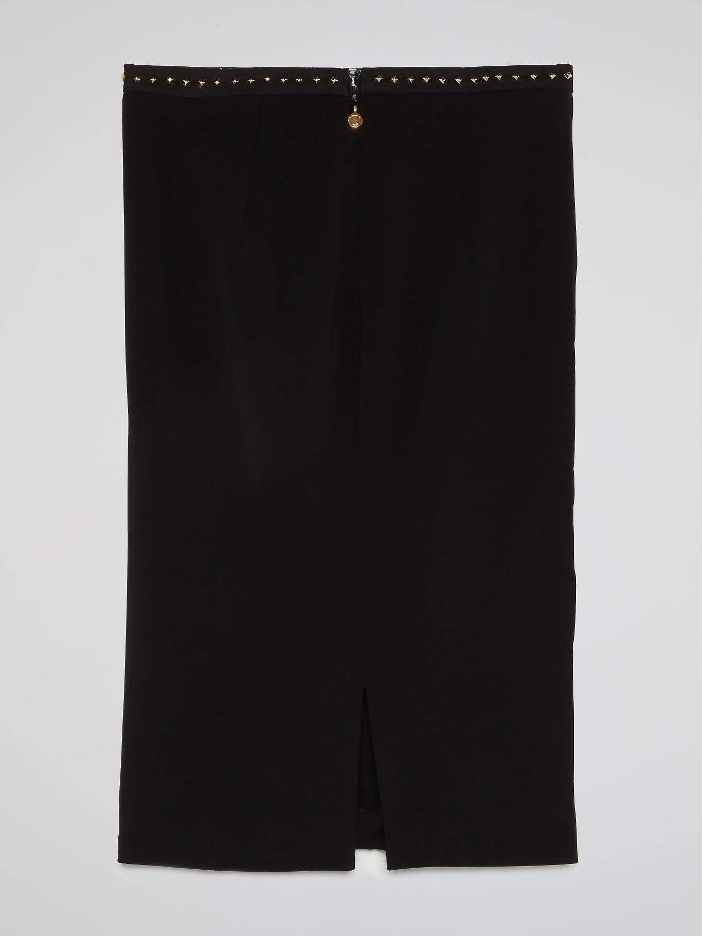 Black Studded Pencil Skirt