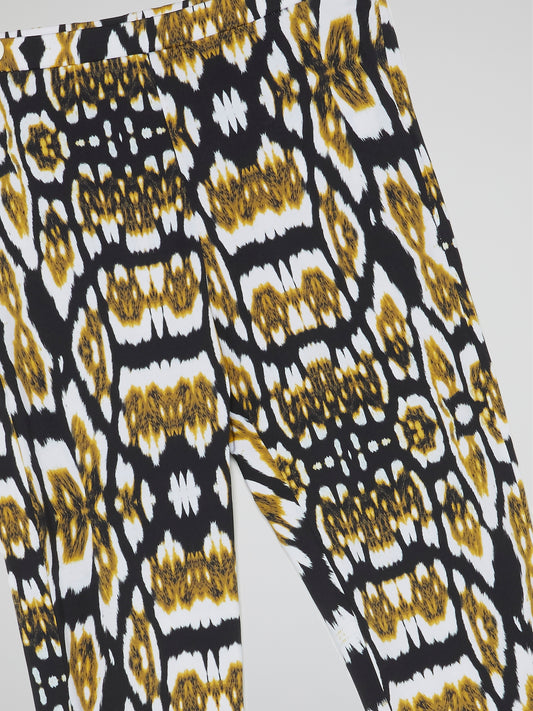 Jacquard Print Leggings