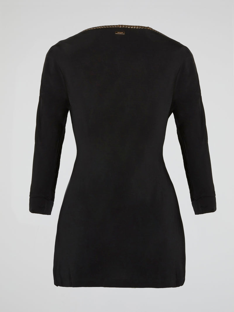 Black Cowl Neck Dress