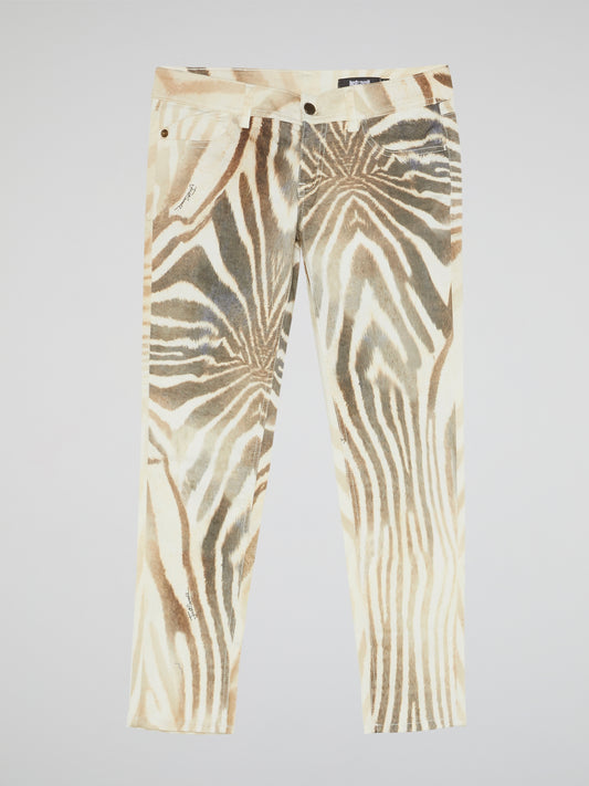 Animal Print Capri Pants