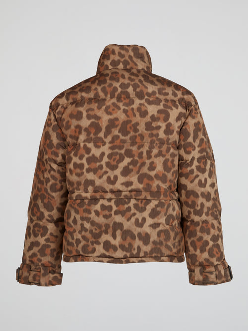 Charcoal Leopard Print Denim Jacket with Pockets | Lime Lush