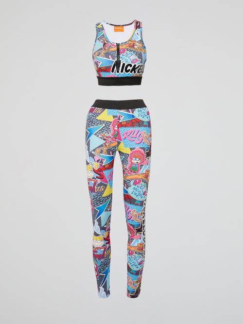 Shop JackThreads Bugs Bunny Abstract Print Leggings Online