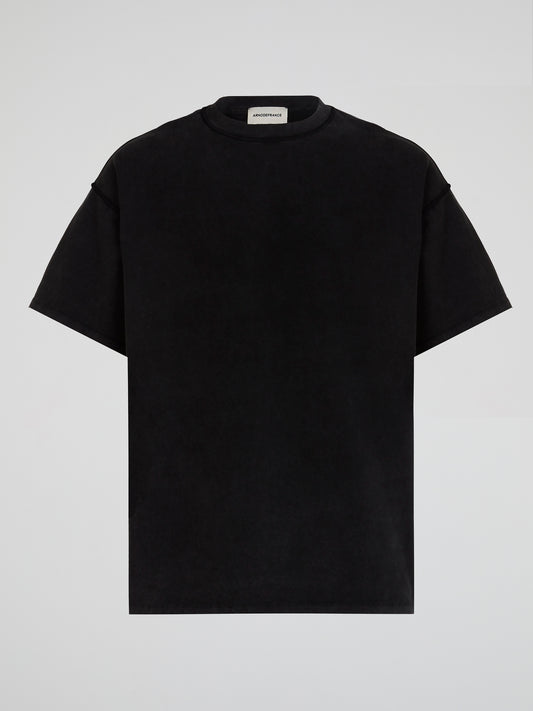 Vintage Black Oversized Crewneck T-Shirt