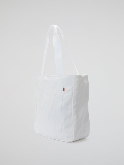 Supreme Logo Tote Bag White