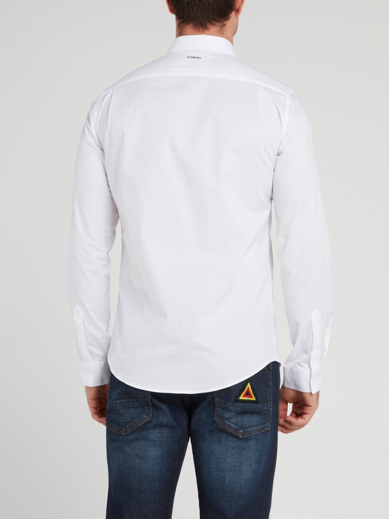 White Logo Long Sleeve Shirt