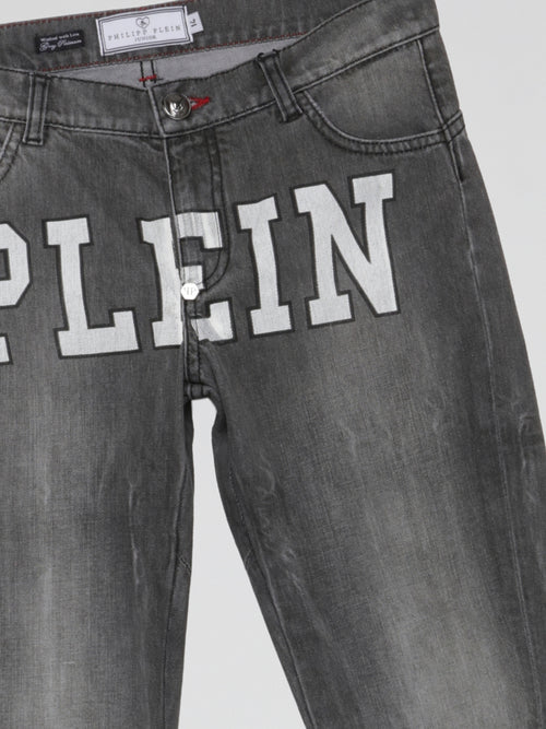 Plein Grey Faded Denim Jeans (Kids)