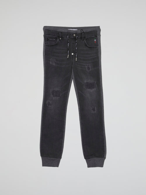 Grey Distressed Baggy Trousers (Kids)