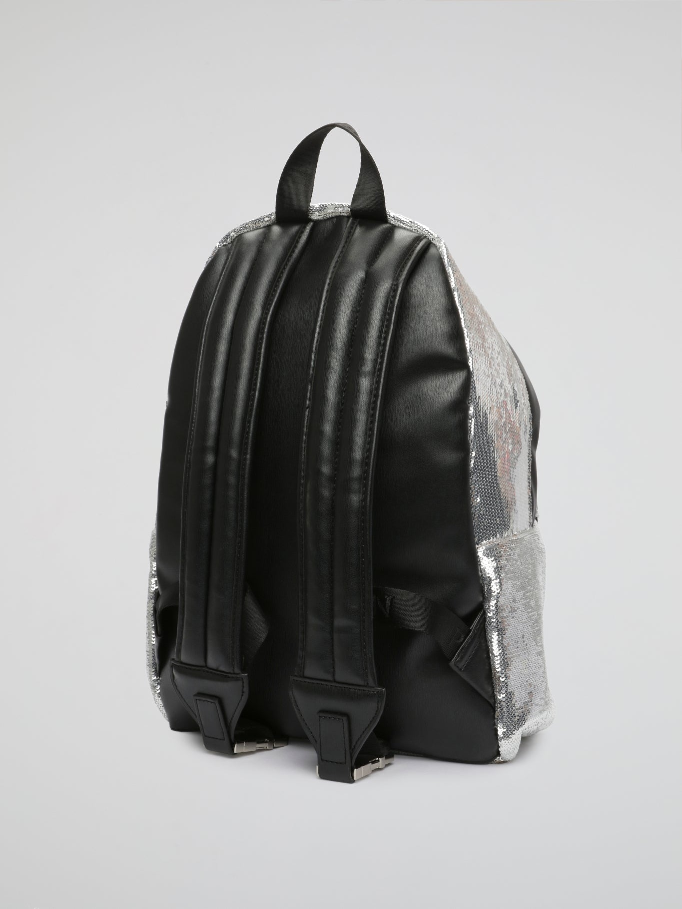 Silver Sequin Luxe Backpack